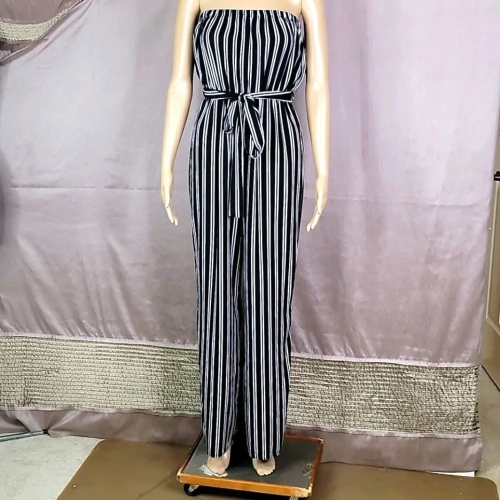 LOVE‎ CHELSEY Striped Jumpsuit